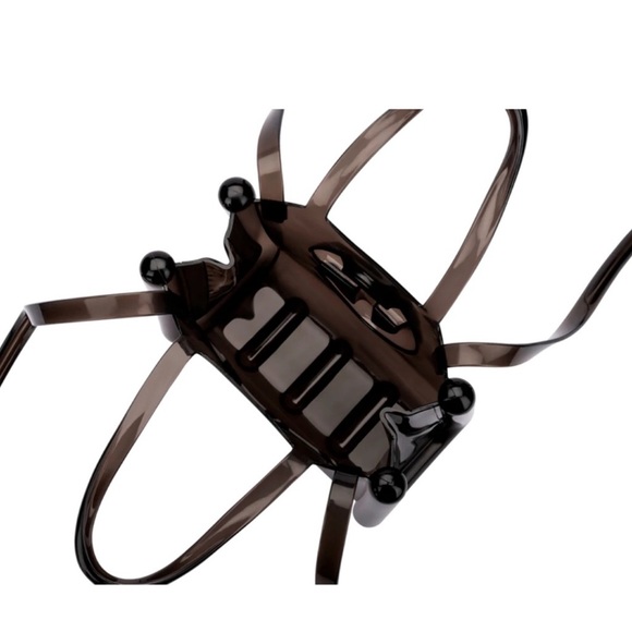 NWOT Melissa X Telfar Small Jelly Shopper Bag / Clear Black - Picture 9 of 13